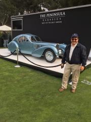 George M. Sfeir. Kaliste Saloom. At W Motors Lyken Testing Ferrari ATS Classing Bugatti Concur D’Elegence Quail Monterey California Aug 24-2018